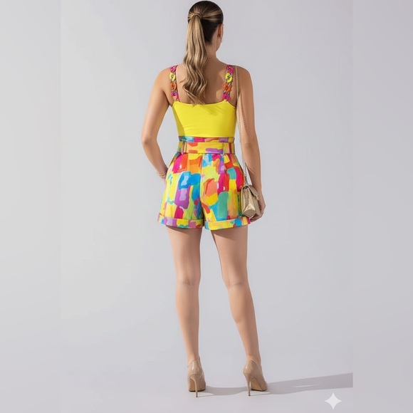 Paradice Chic Set for Women's Clothing Lightweight Outfit with Top and Short, - Picture 5 of 16